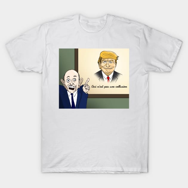 Ceci N'est Pas Une Collusion T-Shirt by Felipe.Makes.Cartoons